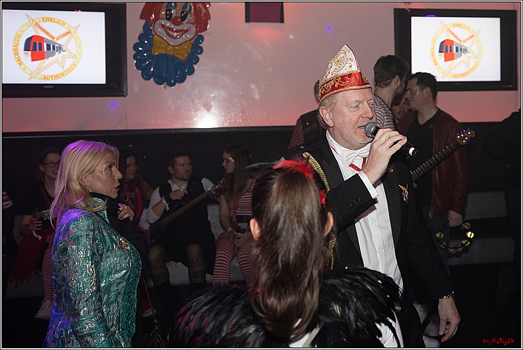 1.Stassenbahnsitzung Rosenmontagszug 2023 - Club Einundfünfzig; Koeln, 20.02.2023