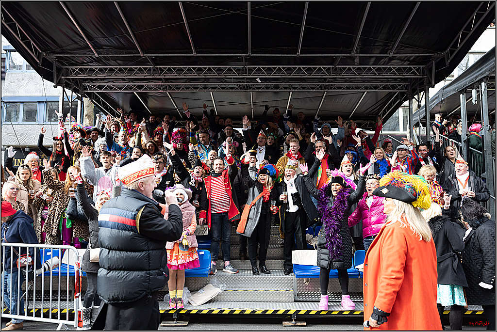 1.Stassenbahnsitzung Rosenmontagszug 2023 - Club Einundfünfzig; Koeln, 20.02.2023