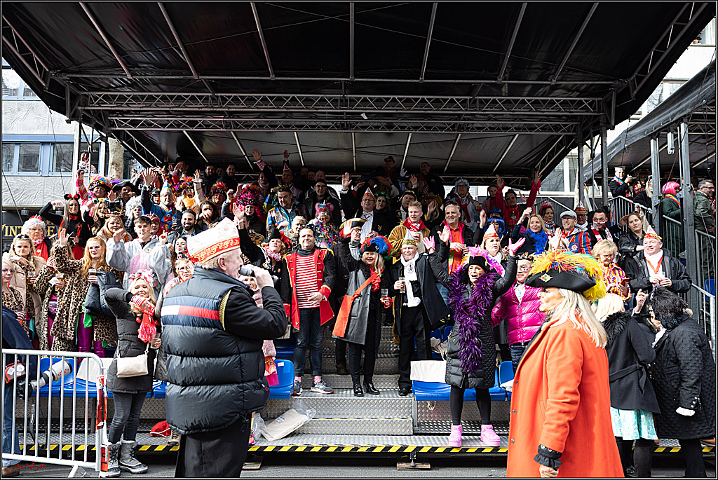 1.Stassenbahnsitzung Rosenmontagszug 2023 - Club Einundfünfzig; Koeln, 20.02.2023