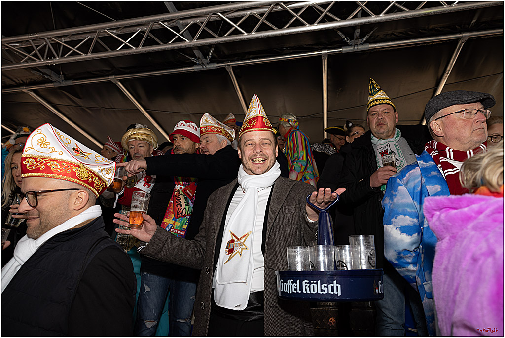 1.Stassenbahnsitzung Rosenmontagszug 2023 - Club Einundfünfzig; Koeln, 20.02.2023