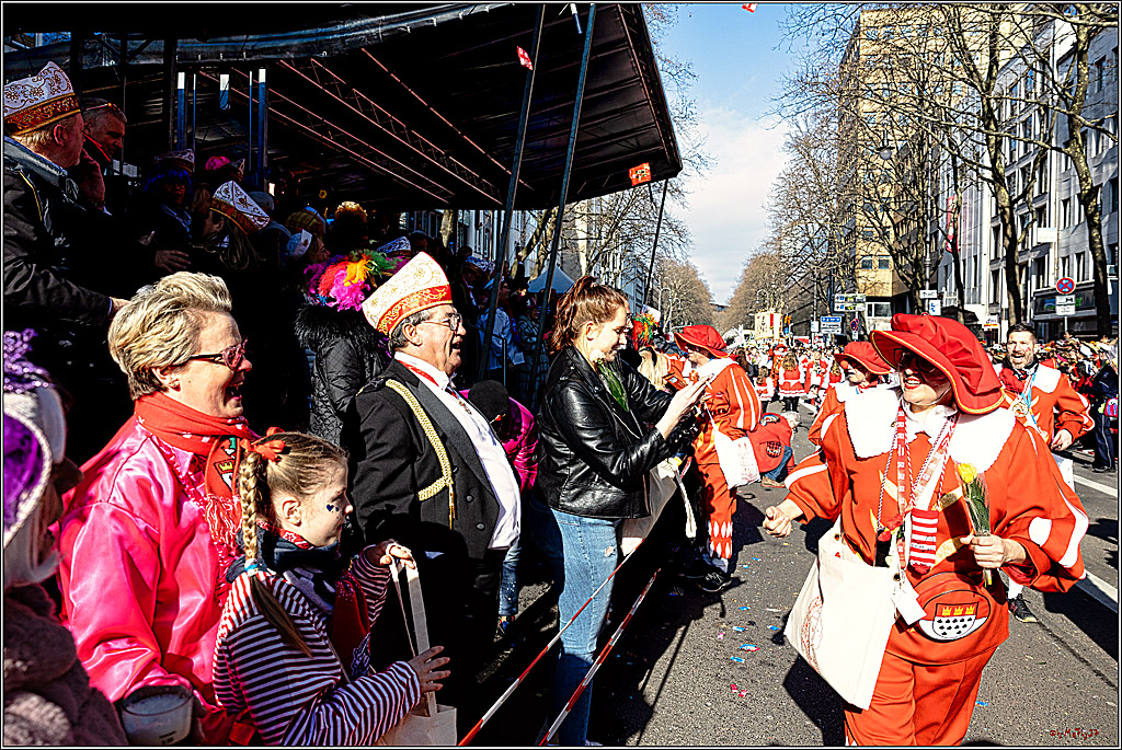 1.Stassenbahnsitzung Rosenmontagszug 2023 - Club Einundfünfzig; Koeln, 20.02.2023