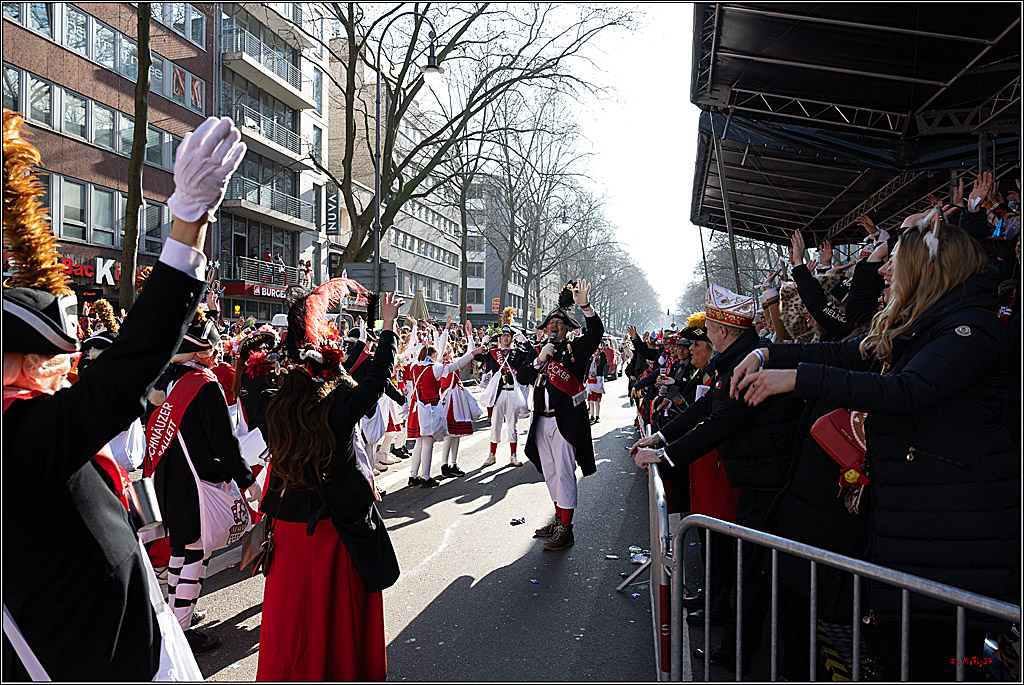 1.Stassenbahnsitzung Rosenmontagszug 2023 - Club Einundfünfzig; Koeln, 20.02.2023