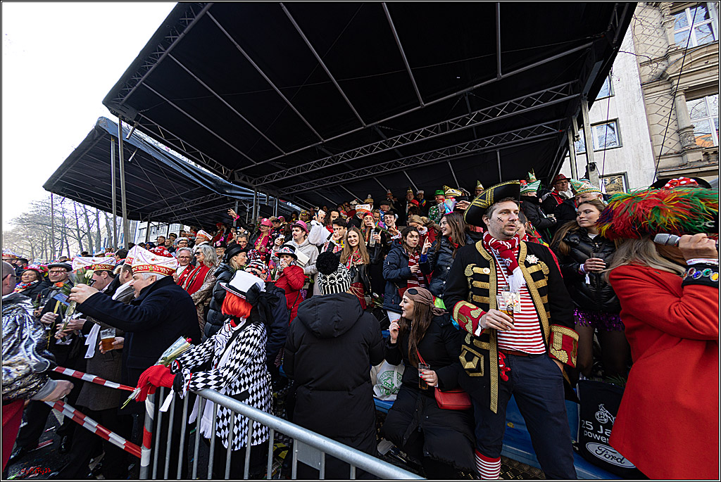 1.Stassenbahnsitzung Rosenmontagszug 2023 - Club Einundfünfzig; Koeln, 20.02.2023
