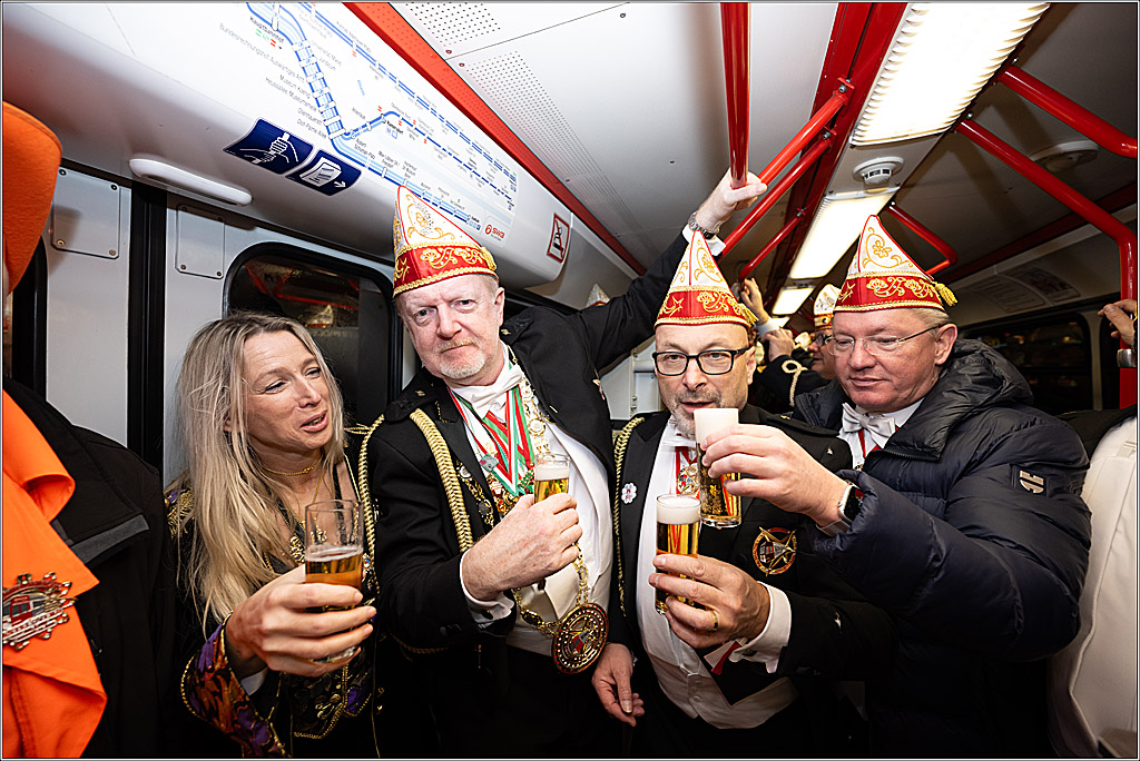 KG 1. Straßenbahnsitzung e.V. - Bahnfahrt; Köln, 01.02.2025