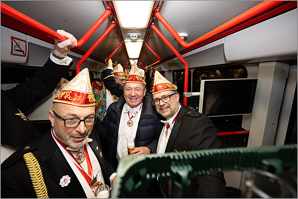 KG 1. Straßenbahnsitzung e.V. - Bahnfahrt; Köln, 01.02.2025