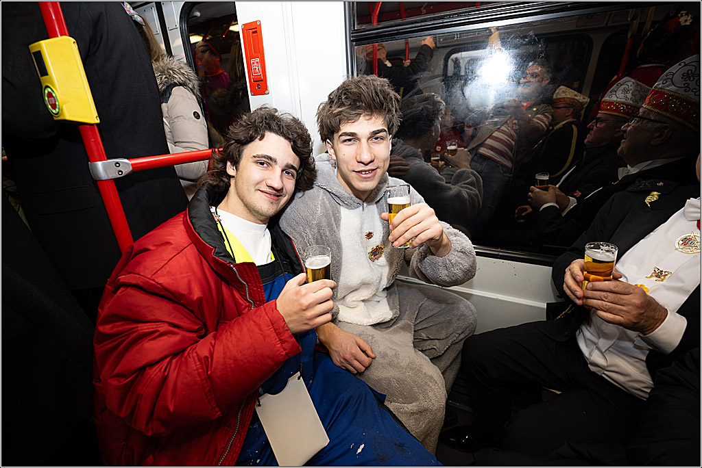 KG 1. Straßenbahnsitzung e.V. - Bahnfahrt; Köln, 01.02.2025