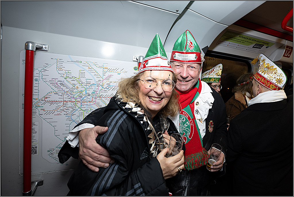 KG 1. Straßenbahnsitzung e.V. - Bahnfahrt; Köln, 01.02.2025