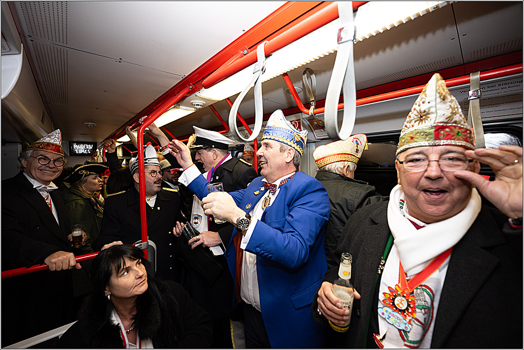 KG 1. Straßenbahnsitzung e.V. - Bahnfahrt; Köln, 01.02.2025