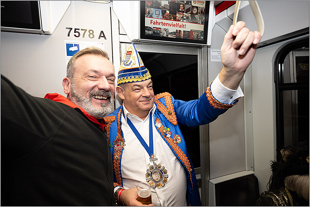 KG 1. Straßenbahnsitzung e.V. - Bahnfahrt; Köln, 01.02.2025