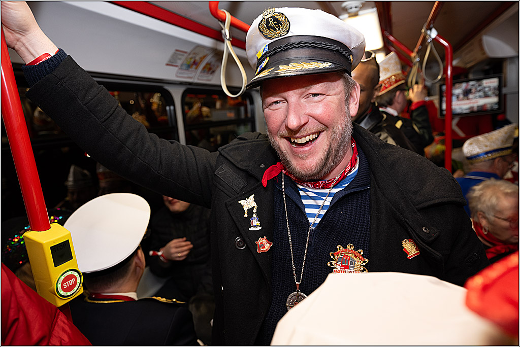 KG 1. Straßenbahnsitzung e.V. - Bahnfahrt; Köln, 01.02.2025