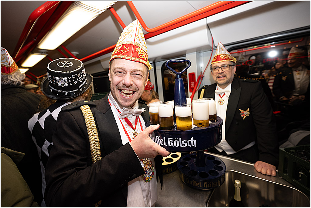 KG 1. Straßenbahnsitzung e.V. - Bahnfahrt; Köln, 01.02.2025