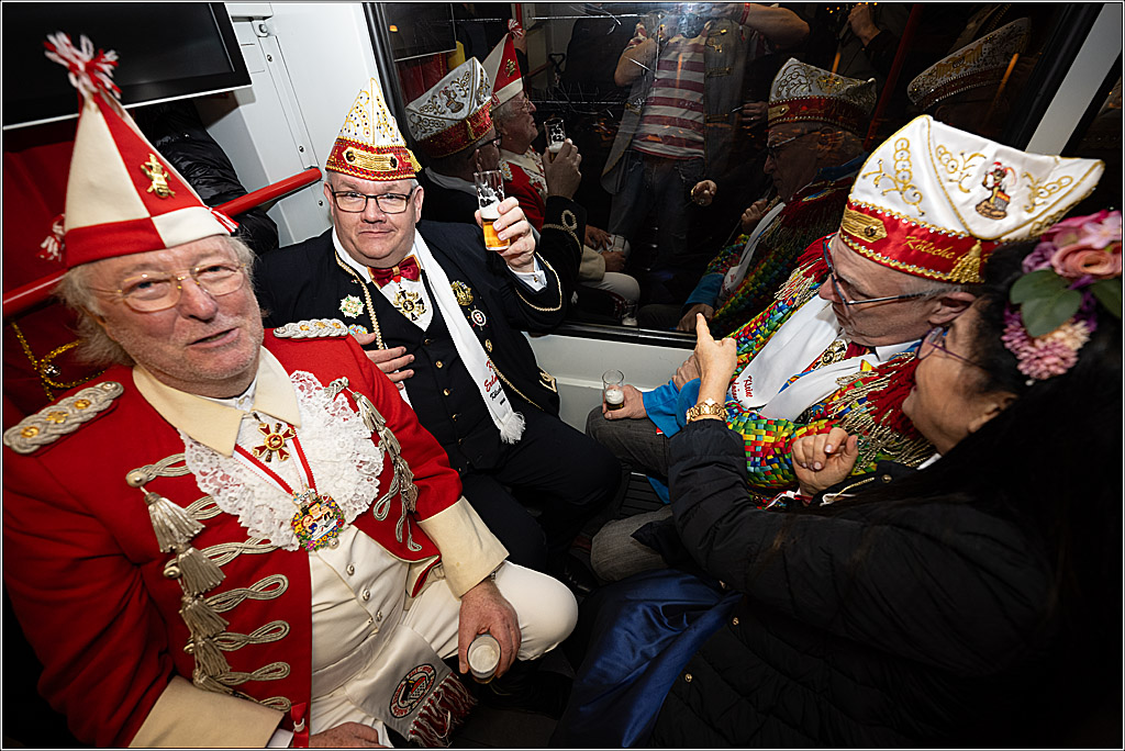 KG 1. Straßenbahnsitzung e.V. - Bahnfahrt; Köln, 01.02.2025