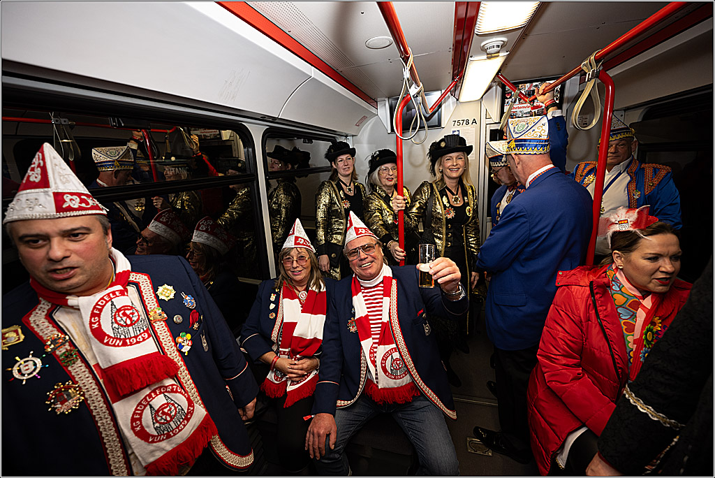KG 1. Straßenbahnsitzung e.V. - Bahnfahrt; Köln, 01.02.2025