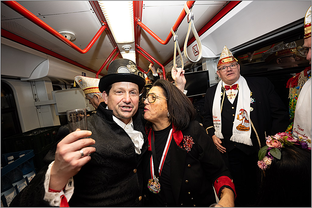 KG 1. Straßenbahnsitzung e.V. - Bahnfahrt; Köln, 01.02.2025