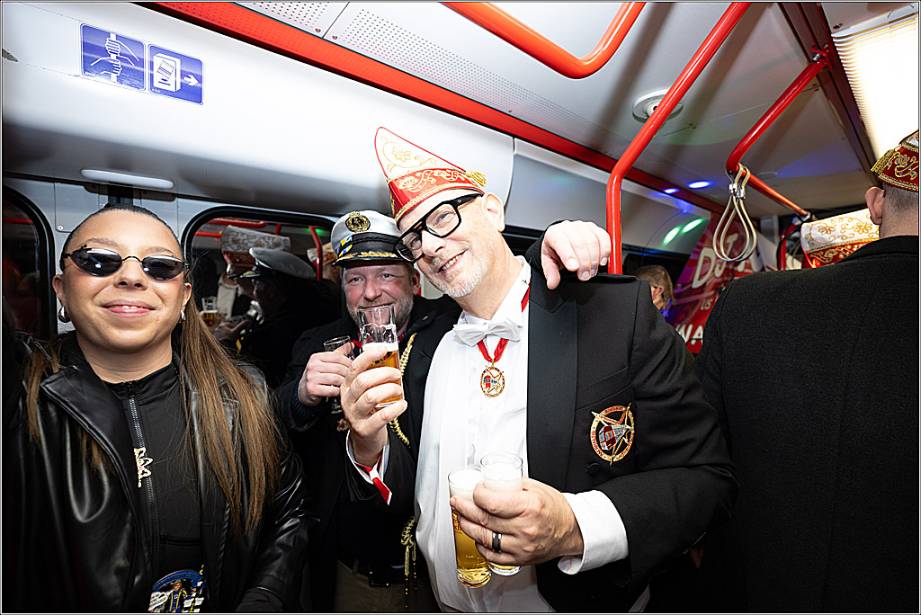 KG 1. Straßenbahnsitzung e.V. - Bahnfahrt; Köln, 01.02.2025