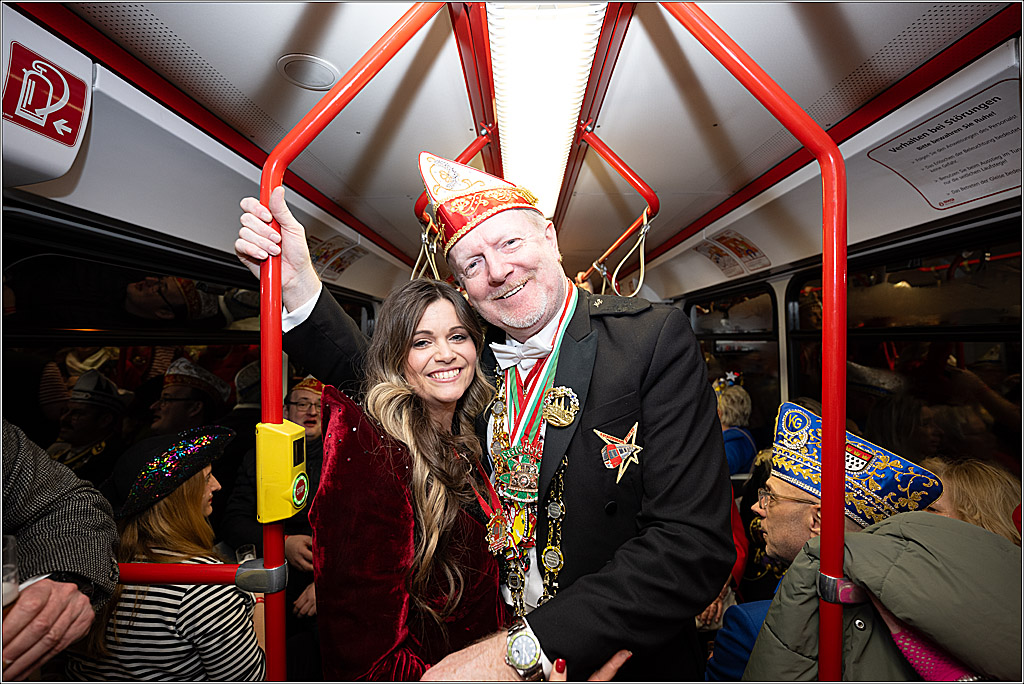 KG 1. Straßenbahnsitzung e.V. - Bahnfahrt; Köln, 01.02.2025