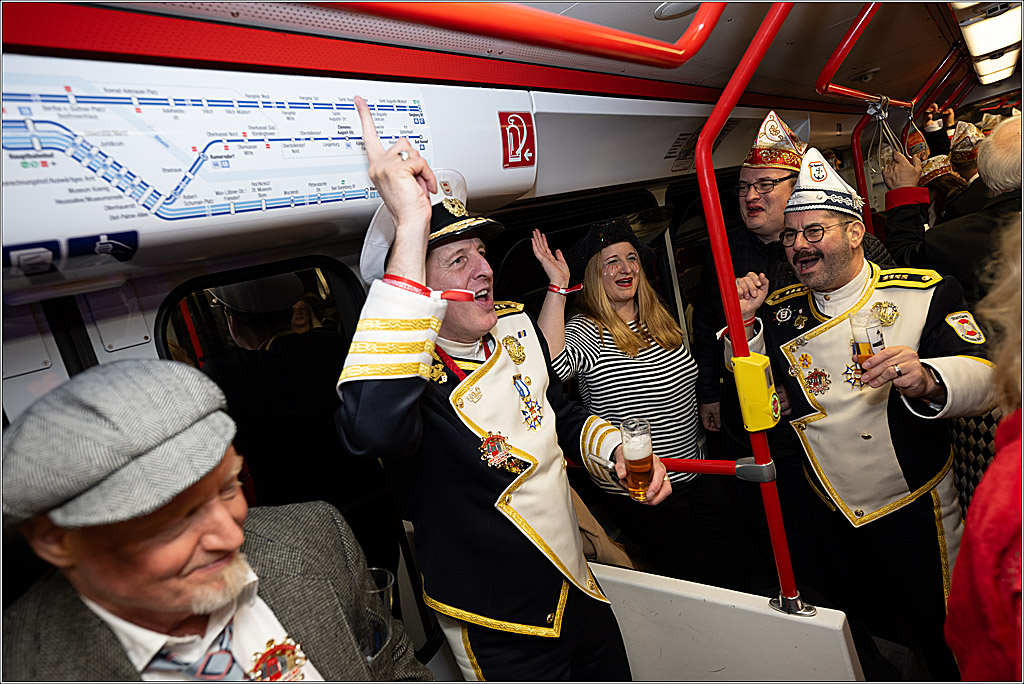 KG 1. Straßenbahnsitzung e.V. - Bahnfahrt; Köln, 01.02.2025