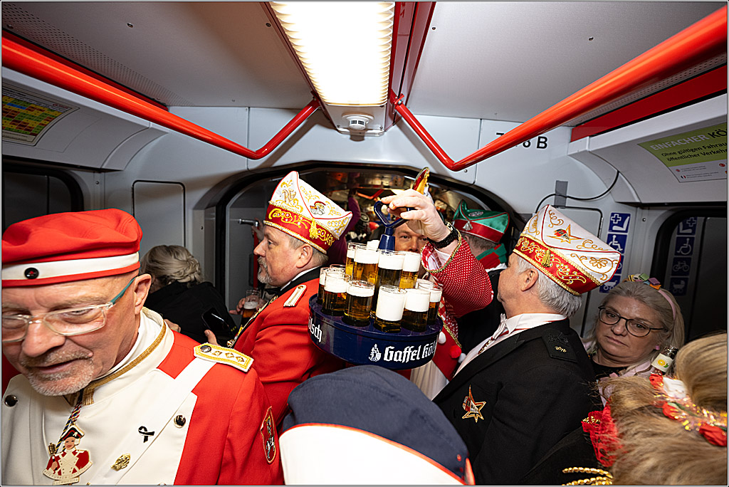 KG 1. Straßenbahnsitzung e.V. - Bahnfahrt; Köln, 01.02.2025
