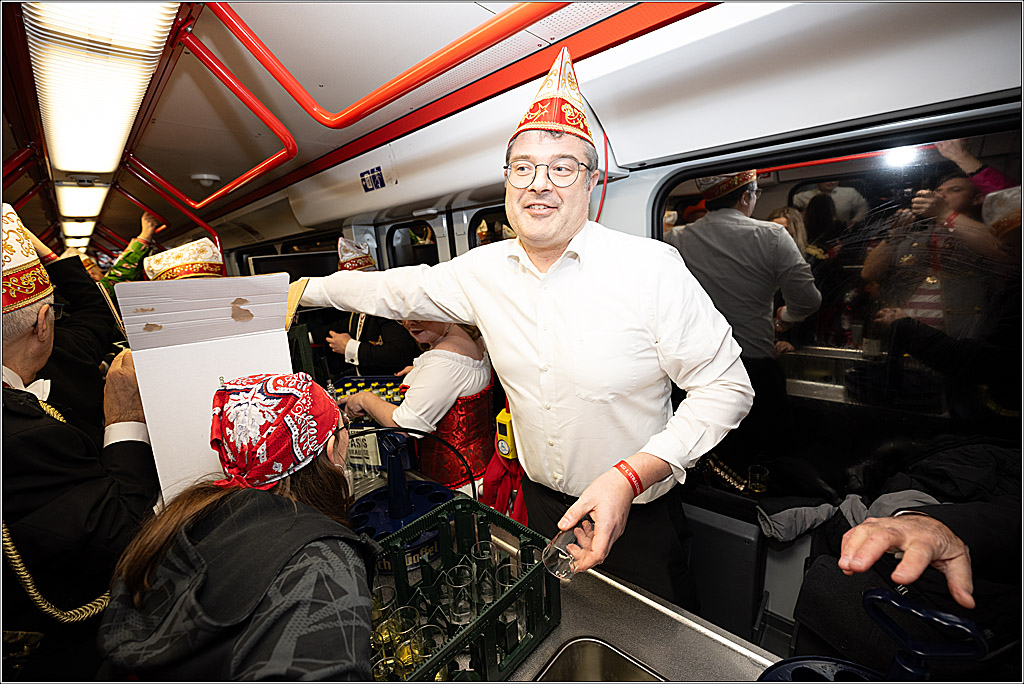 KG 1. Straßenbahnsitzung e.V. - Bahnfahrt; Köln, 01.02.2025