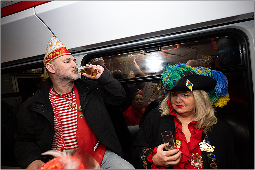 KG 1. Straßenbahnsitzung e.V. - Bahnfahrt; Köln, 01.02.2025