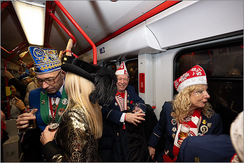 KG 1. Straßenbahnsitzung e.V. - Bahnfahrt; Köln, 01.02.2025