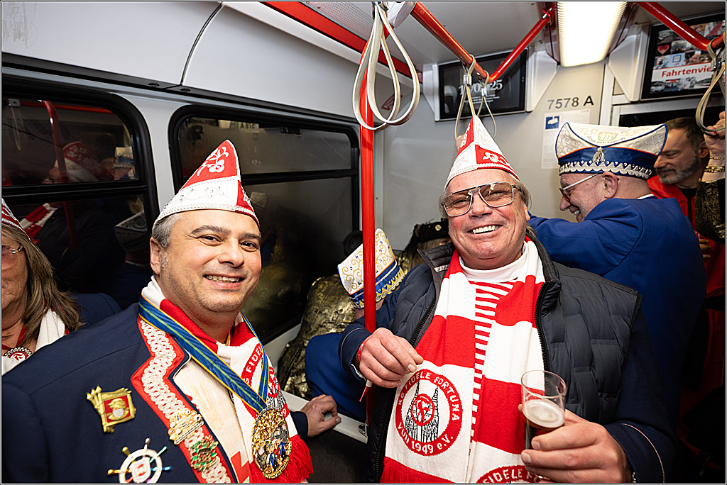 KG 1. Straßenbahnsitzung e.V. - Bahnfahrt; Köln, 01.02.2025