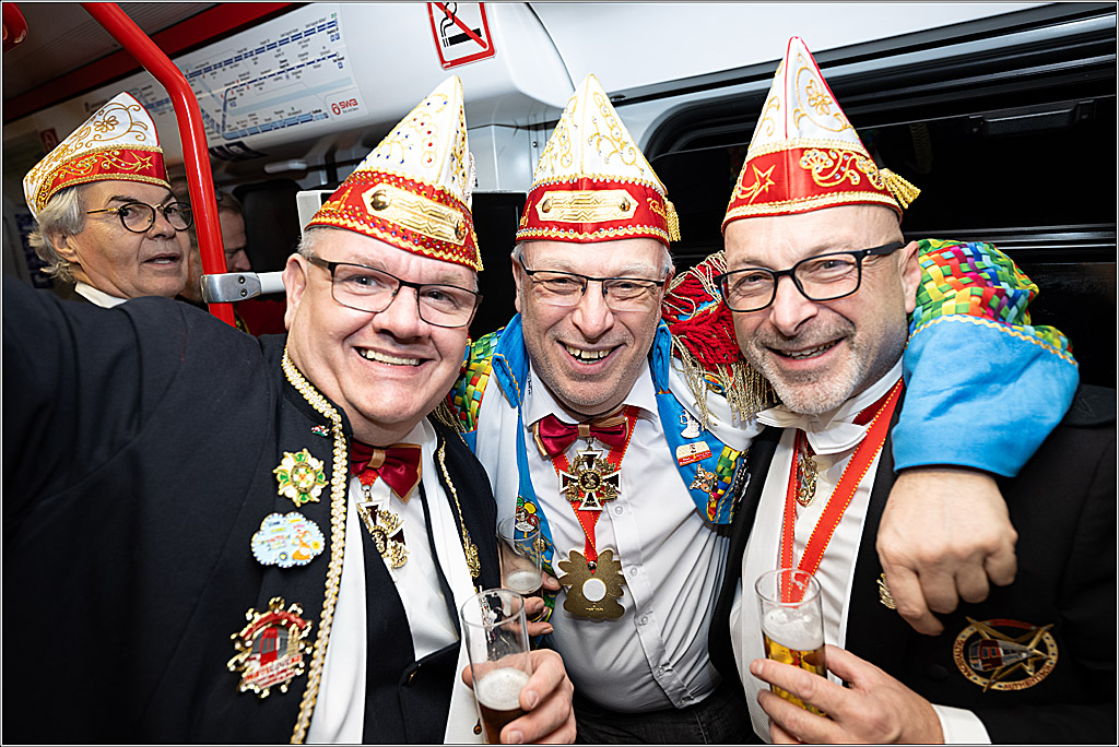KG 1. Straßenbahnsitzung e.V. - Bahnfahrt; Köln, 01.02.2025