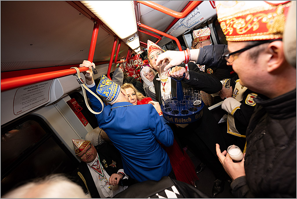 KG 1. Straßenbahnsitzung e.V. - Bahnfahrt; Köln, 01.02.2025