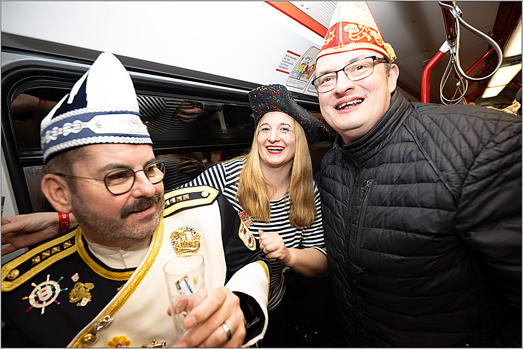 KG 1. Straßenbahnsitzung e.V. - Bahnfahrt; Köln, 01.02.2025