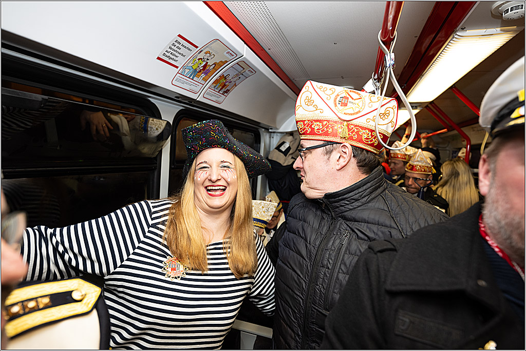 KG 1. Straßenbahnsitzung e.V. - Bahnfahrt; Köln, 01.02.2025