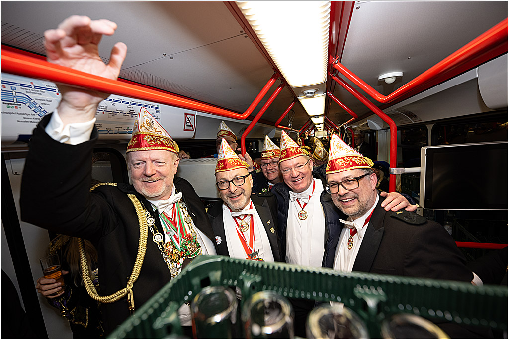 KG 1. Straßenbahnsitzung e.V. - Bahnfahrt; Köln, 01.02.2025