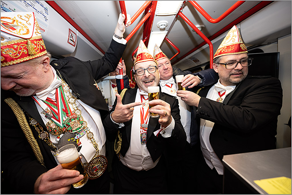 KG 1. Straßenbahnsitzung e.V. - Bahnfahrt; Köln, 01.02.2025