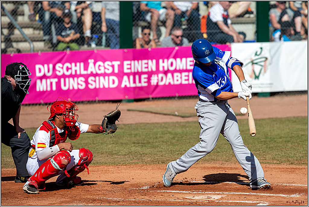 35. European-Championship-Baseball Israel vs. Spain; Bonn, 15.09.2019