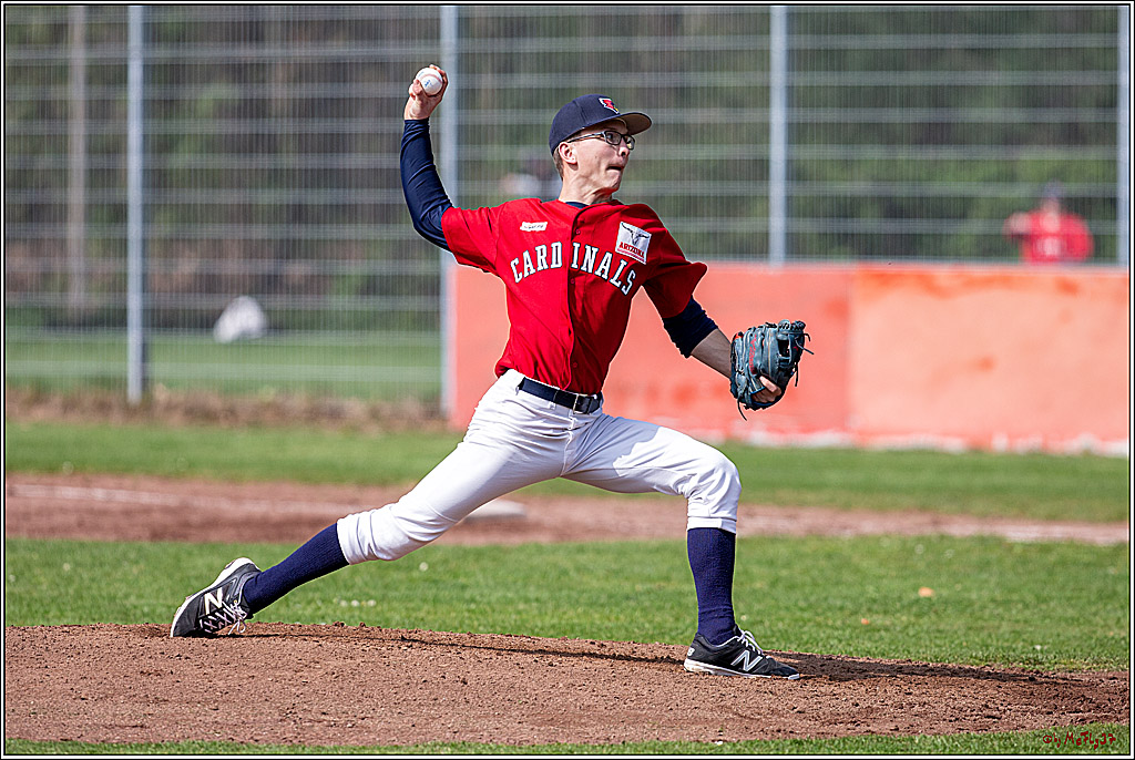 Bundesliga Baseball; Baseball - Cologne Cardinals - Solingen Alligators, 06.04.2019