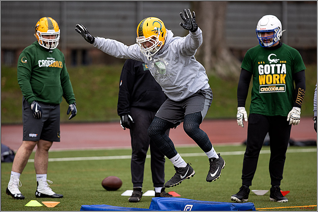 Trainingstag Cologne Crocodiles; Koeln, 08.01.2022