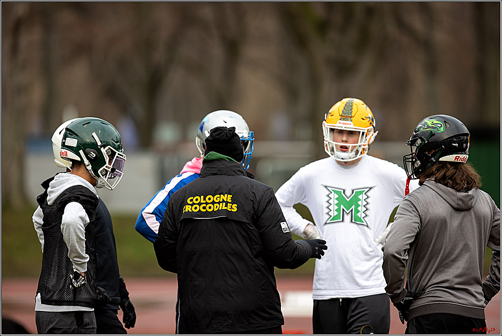 Trainingstag Cologne Crocodiles; Koeln, 08.01.2022