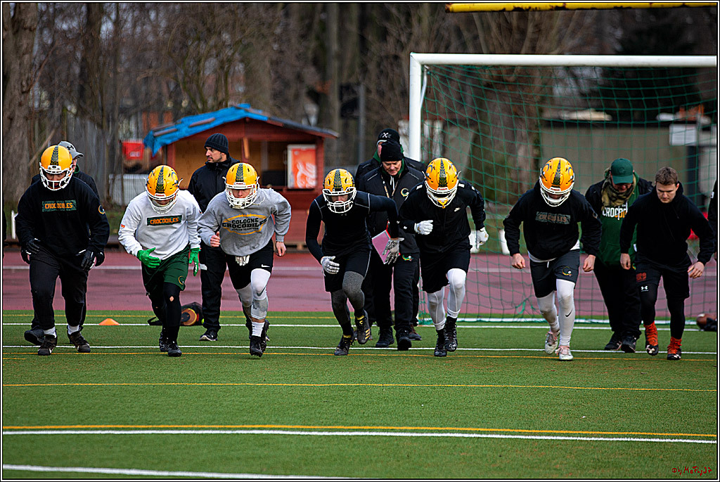 Trainingstag Cologne Crocodiles; Koeln, 08.01.2022