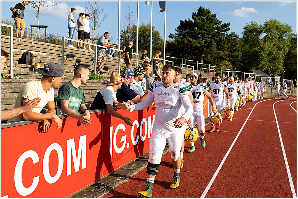 GFL, Düsseldorf Panther - Cologne Crocodiles; Düsseldorf, 20.08.2022