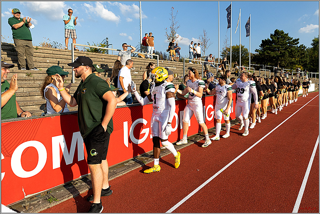 GFL, Düsseldorf Panther - Cologne Crocodiles; Düsseldorf, 20.08.2022