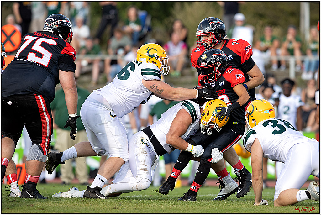 GFL, Düsseldorf Panther - Cologne Crocodiles; Düsseldorf, 20.08.2022