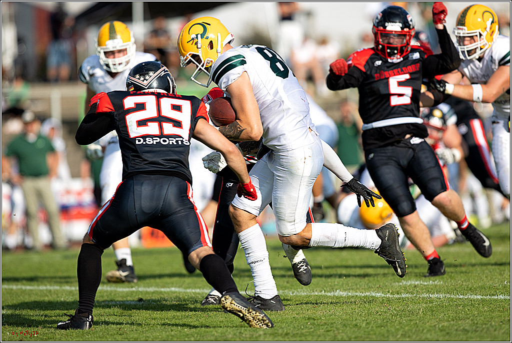 GFL, Düsseldorf Panther - Cologne Crocodiles; Düsseldorf, 20.08.2022