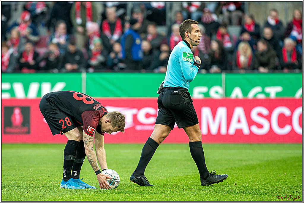 1. Fussball-Bundesliga; 1. FC Koeln - FC Augsburg,, 30.11.2019