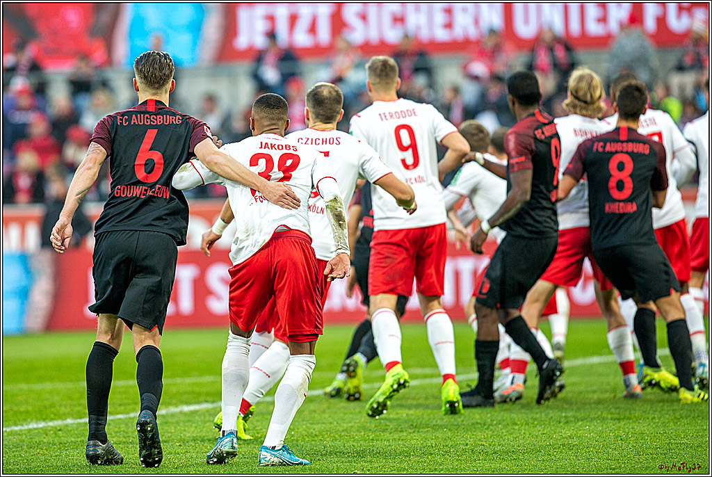 1. Fussball-Bundesliga; 1. FC Koeln - FC Augsburg,, 30.11.2019
