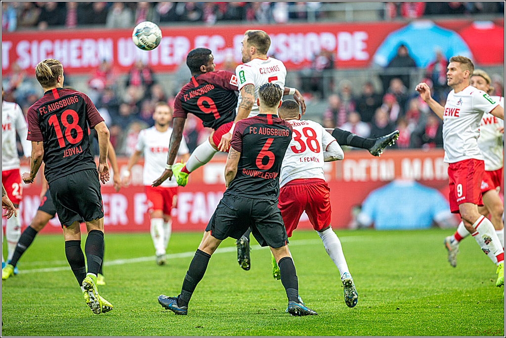 1. Fussball-Bundesliga; 1. FC Koeln - FC Augsburg,, 30.11.2019