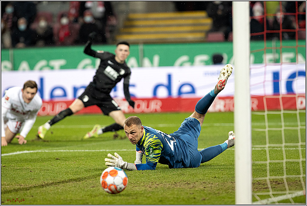 1. Fussball Bundesliga; 1.FC Koeln - FC Augsburg, 10.12.2021