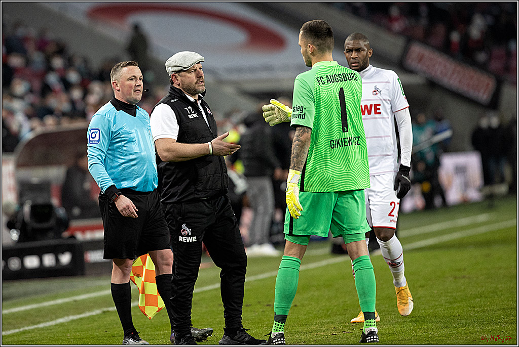 1. Fussball Bundesliga; 1.FC Koeln - FC Augsburg, 10.12.2021