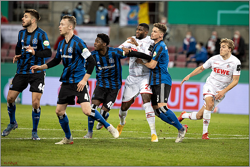DFB-Pokal Herren Achtelfinale, 1.FC Koeln - Hamburger SV , 18.01.2022
