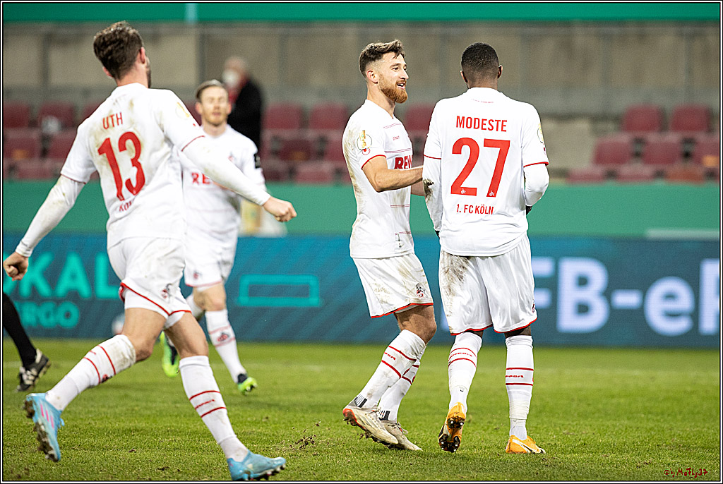DFB-Pokal Herren Achtelfinale, 1.FC Koeln - Hamburger SV , 18.01.2022