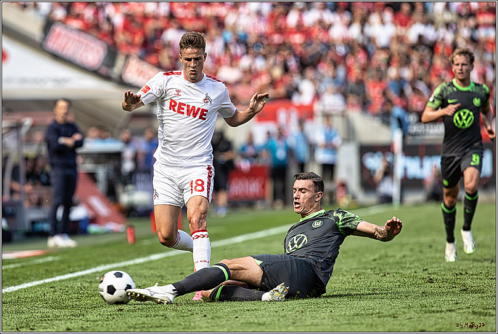 1. Fussball Bundesliga, 1.FC Koeln - VFL Wolfsburg, 26.08.2023