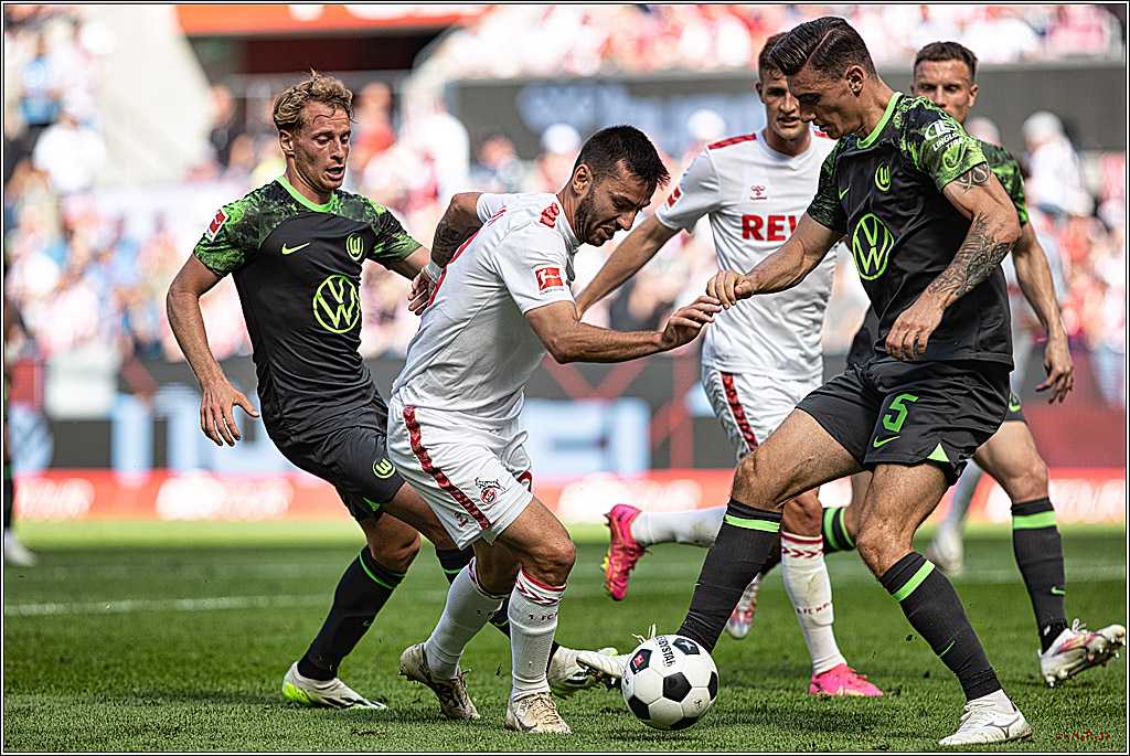 1. Fussball Bundesliga, 1.FC Koeln - VFL Wolfsburg, 26.08.2023